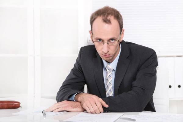 annoyed lawyer