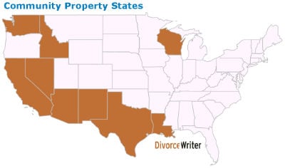 U.S. Community Property States Map